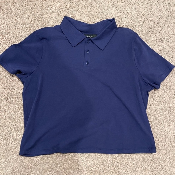 Forever 21 Tops - Women's FOREVER 21 crop polo shirt loose type